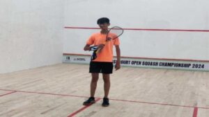 Jeenash Jain won the Squash National Championship