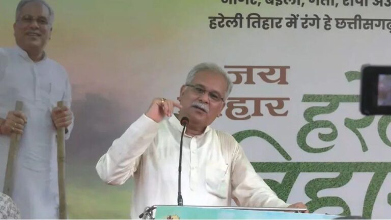 हरेली पर भूपेश बघेल का सरकार पर हमला- “मेरे बेटे को जेल भेजा, अब डबल इंजन सरकार भी जाएगी”