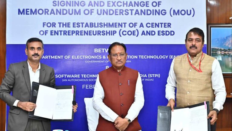 STPI के साथ एमओयू से छत्तीसगढ़ बनेगा आईटी और स्टार्ट-अप हब, युवाओं को मिलेंगे नए अवसर: सीएम साय