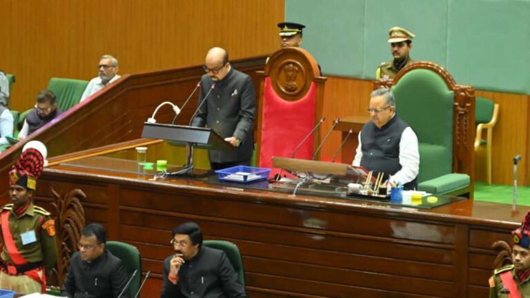 राज्यपाल के अभिभाषण से बजट सत्र शुरू, ‘विकसित छत्तीसगढ़ 2047’ पर जोर