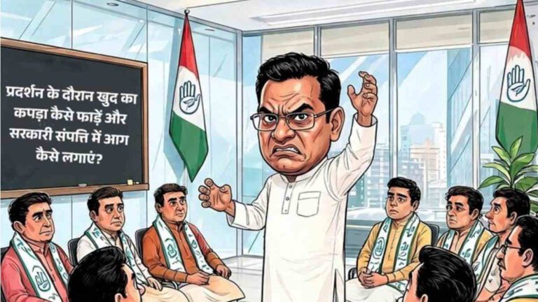 कांग्रेस के प्रशिक्षण शिविर पर भाजपा का नया पोस्टर वार, देवेंद्र यादव को बनाया निशाना