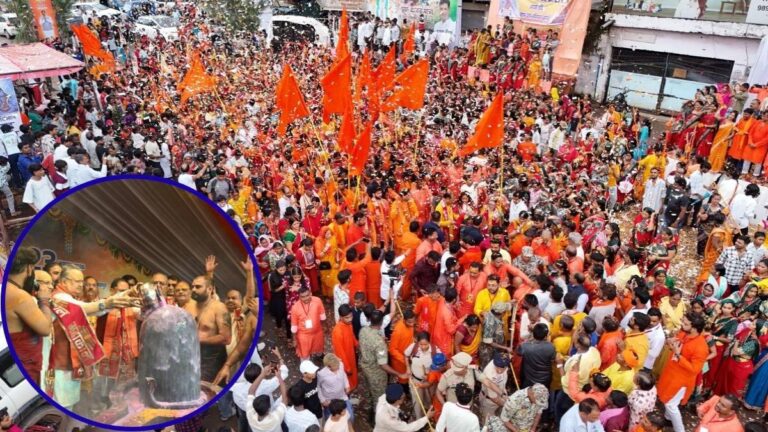 रायपुर में भव्य कांवड़ यात्रा, 10 हजार श्रद्धालुओं ने 13 किमी चलकर किया महादेव का जलाभिषेक